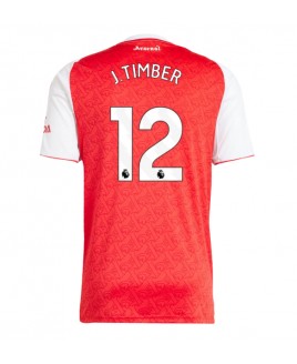 Günstige Arsenal Jurrien Timber #12 Heimtrikot 2025-26 Kurzarm